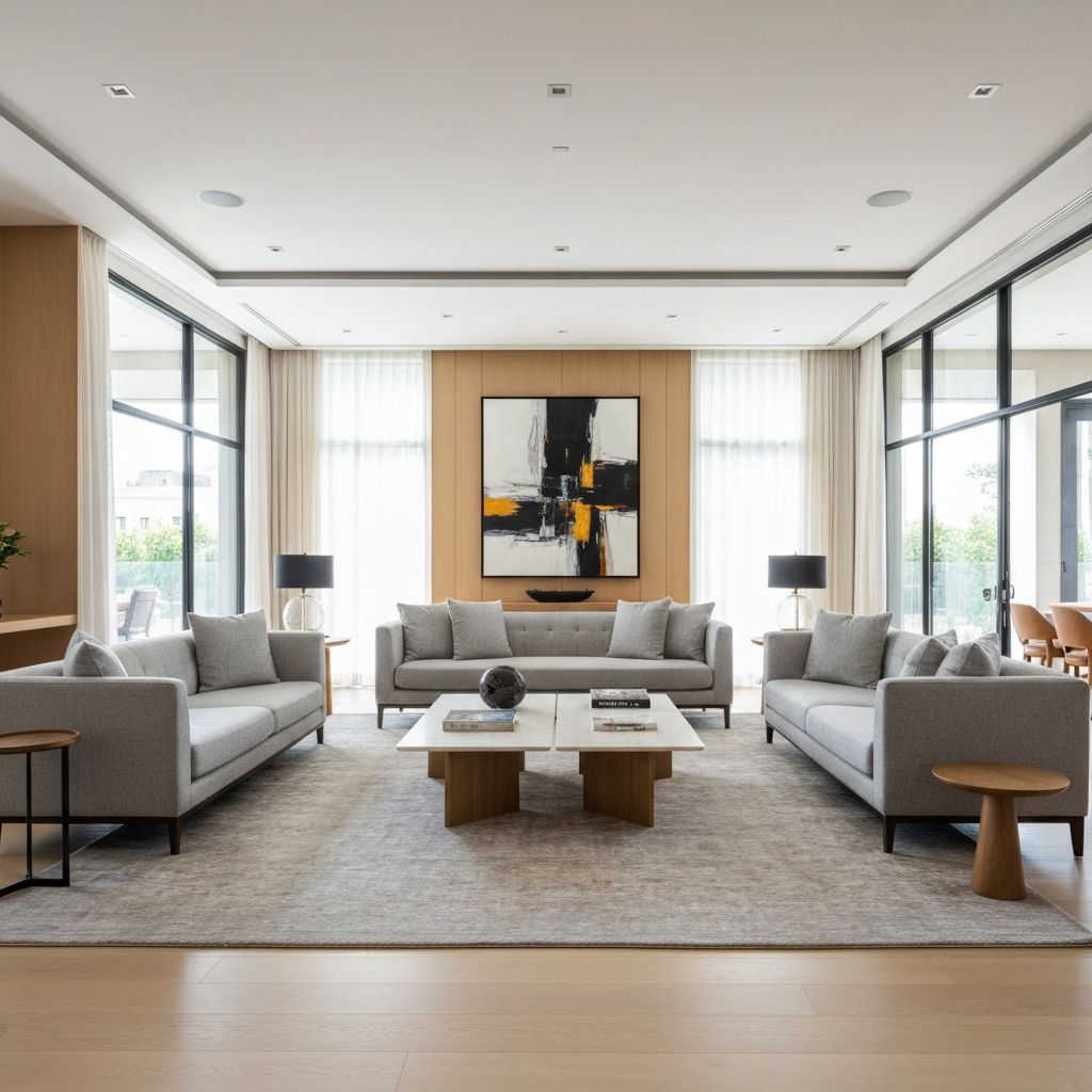 Spacious living room
